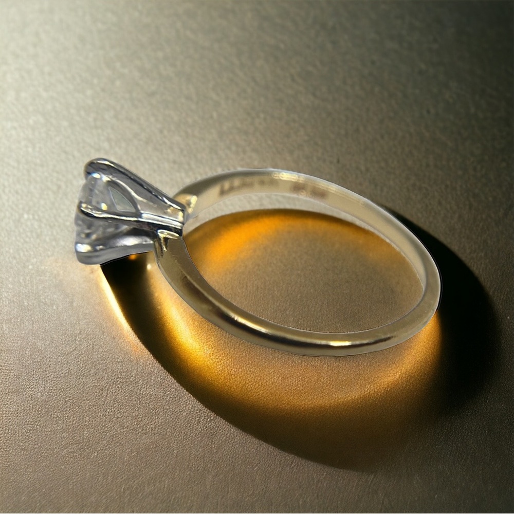 Vintage: .5 CT Marquise Diamond Solitaire Engagement Ring 𖦹 14K Gold 𖦹 Size 5 - Picture 11 of 16